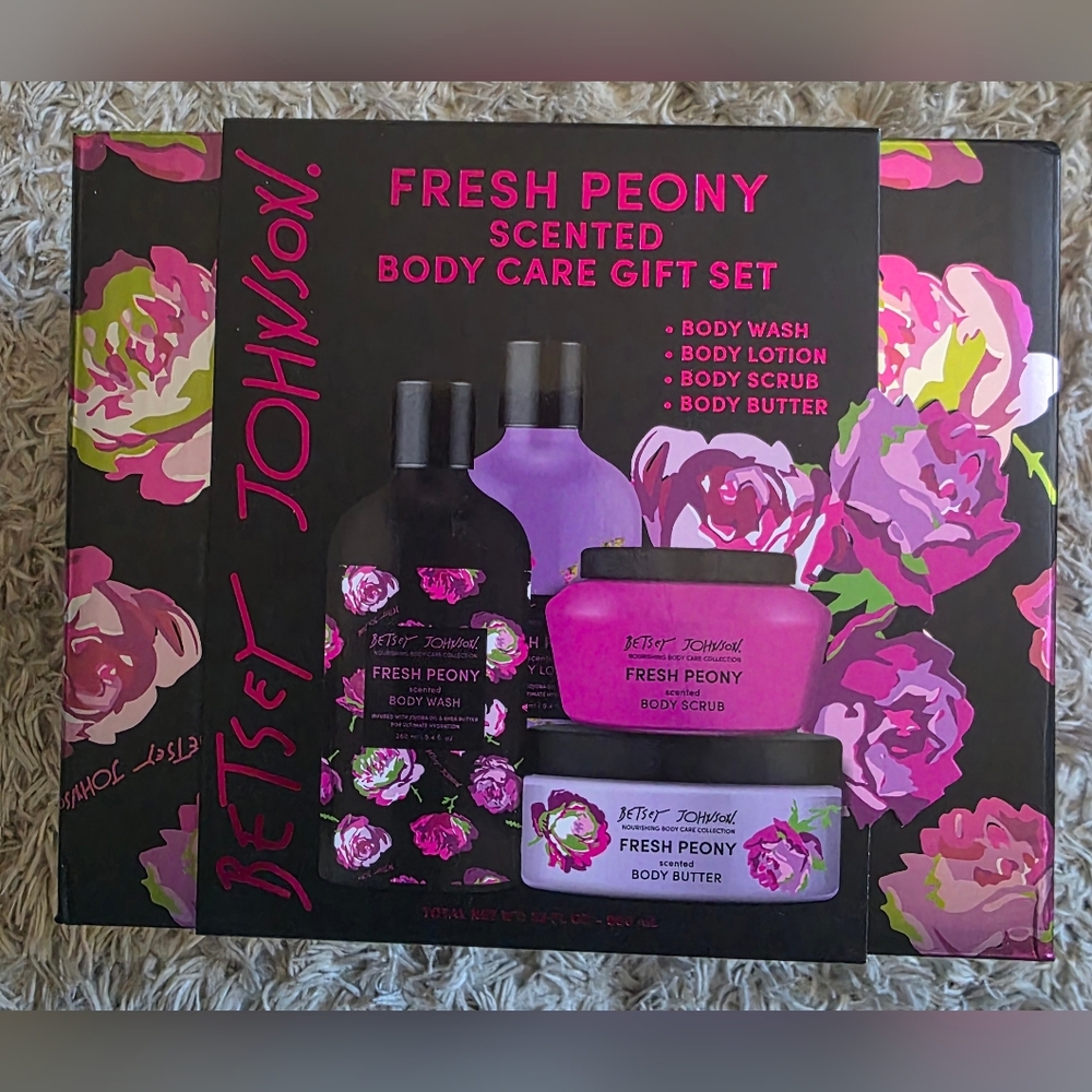 Betsey Johnson Fresh Peony Scented Body Care Gift Set